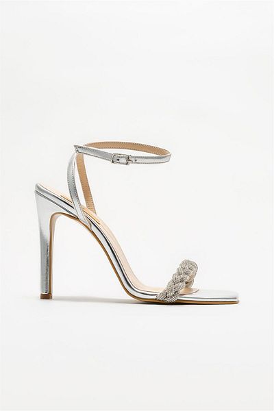 Elle Shoes Lame Women's Heeled Sandals