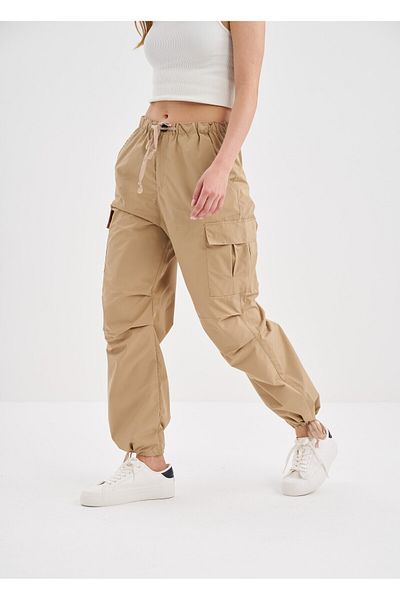 COLORDS Unisex Adjustable Long Pocketed Parachute Trousers