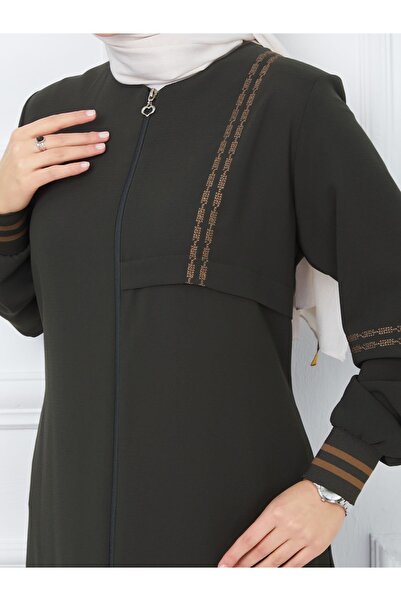 ELBİSHE Women's Arm Chest Detailed Ferace