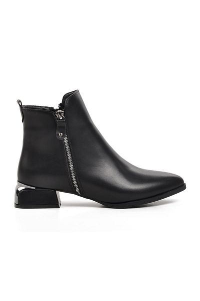 AYAKMOD 248036 Cizme negre de damă cu fleece în interior