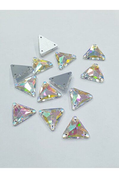 CRYSTALSHOP Кристален шивашки камък 16 мм триъгълник Джанджан 50 броя