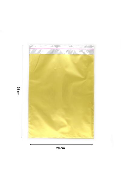 reprodesign 20X25 Gold Luxury Banded Matte Metalized Gift Package (10 Pcs)