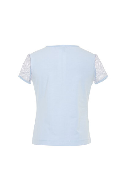 Pamina Синя футболка з короткими рукавами для дівчаток від Designed