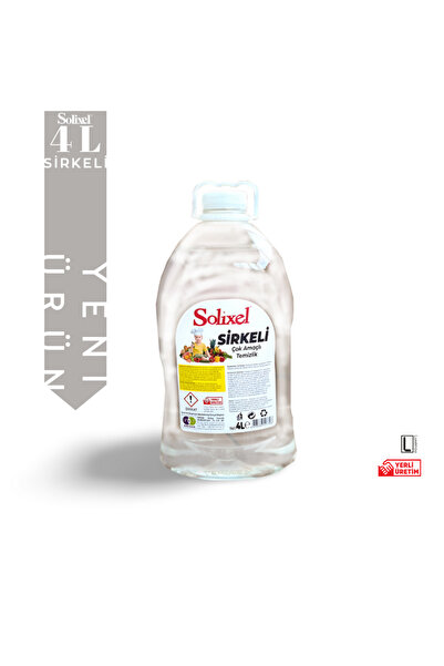 SOLİXEL SİRKELİ TEMİZLİK BEYAZ SİRKE ÇOK AMAÇLI TEMİZLİK 4 LİTRE 1xADET