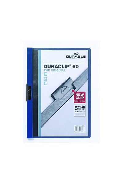 Dağtaş Kırtasiye Durable 2209 Duraclip 60 25 Page Capacity Compressed File Dark Blue Color