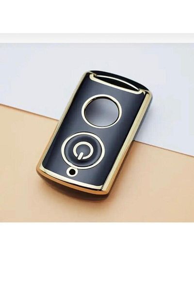 ŞENYILDIZ AKSESUAR Yamaha Xmax 125-400 Tricity Tech Max Ironmax - Black/Gold Key Case