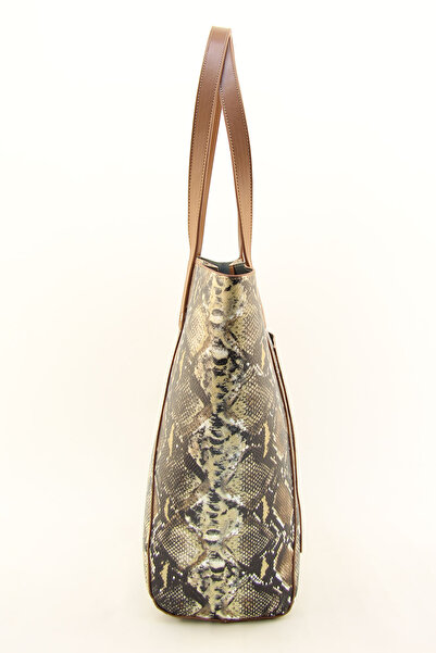 HNB Γυναικεία Tan Snake Hobo Μεγάλη Τσάντα ώμου