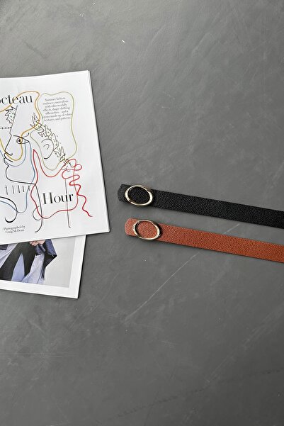 LİA KEMER Ζώνη μέσης με χρυσή πόρπη Ellipse 2 τεμαχίων, ζώνη για παλτό, ζώνη ...