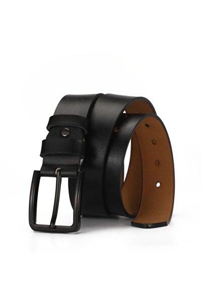 Men's Belt Jeans and Canvas Black