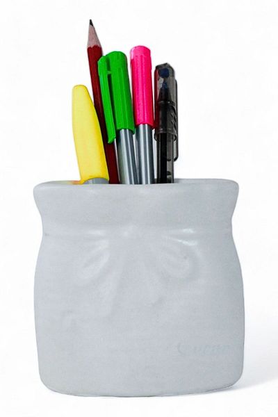 Evene Pen Holder White Color Desk Pen Holder Organizer Pen Holder Model 8
