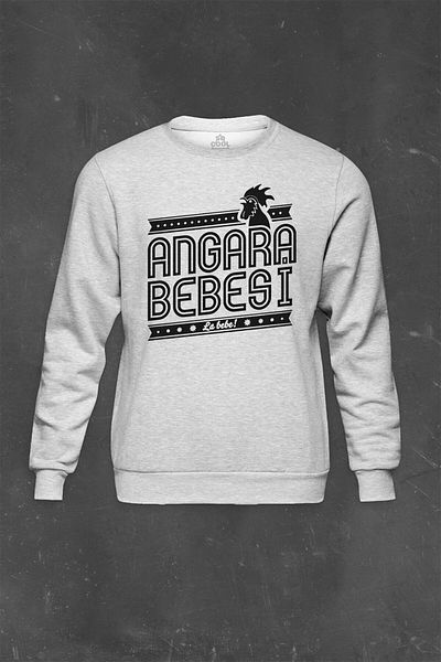 so cool Сив суитшърт Ankara Angara Bebesi 06 Zero Printed Unisex суитшърт