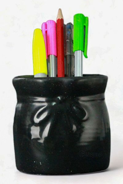 Evene Pen Holder Black Color Desk Pen Holder Organizer Pen Holder Model 8