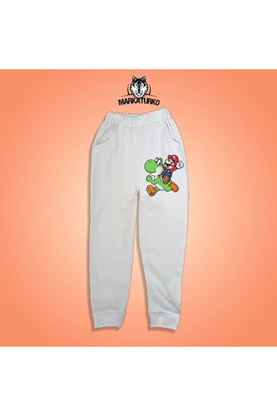 MarkaTurko Mario Yoshi printed unisex Προσαρμοσμένο σχέδιο Βαμβακερή παιδική φόρμα 2405-B80
