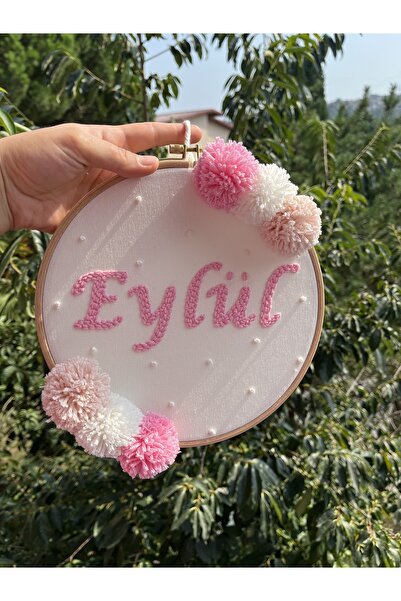 punch passion Bebek Kapı Süsü, Hastane Kapı Süsü, 25 cm, Punch Nakışlı, Isiml...