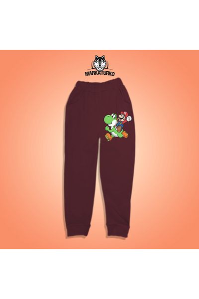 MarkaTurko Mario Yoshi printed unisex Προσαρμοσμένο σχέδιο Βαμβακερή παιδική φόρμα 2405-B80