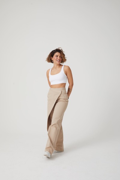 Charm in Urban Bej Kapaklı Pantolon