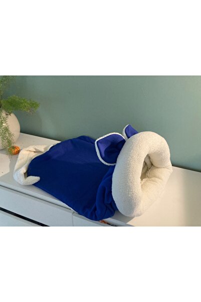 Lets Get Pet Mudanya Fare Tasarımlı Uyku Tulumu El Yapımı Kedi Köpek Yatağı