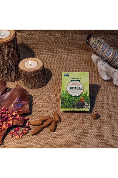 Darshan Incense Citronella (SİNEK KAÇIRAN) Geri Akış (BACK FLOW) Tütsü 10 Adet