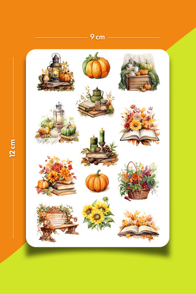 One Little Happiness Set de autocolante tematice cu dovleac |   Autocolant Bu...