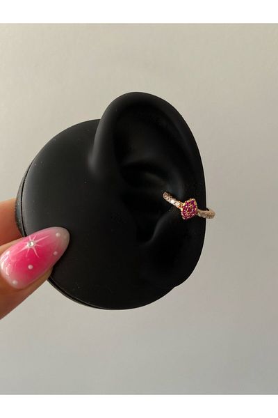 h&b design jewel Pink Stone Detailed Cuff