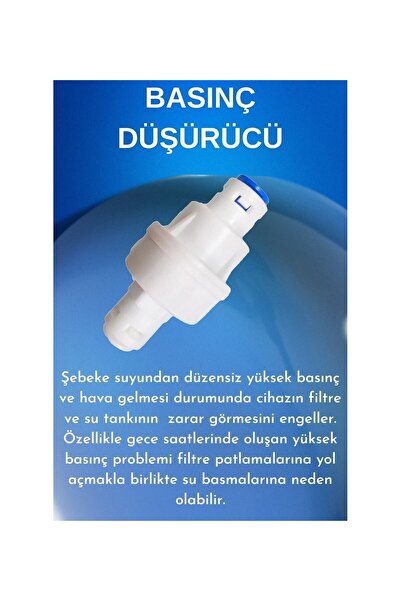 L&G PREMİUM Tüm Su Arıtma Cihazlarına Uyumlu Basınç Düşürücü