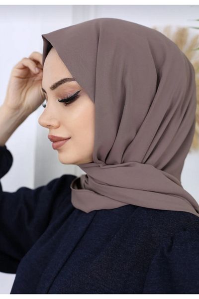 FRESCO SCARFS Hijab Hijab Medina Silk Shawl*σκούρο βιζόν