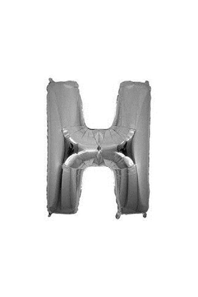 BenimMarifetlerim بالون فويل فضي بحرف H مقاس 16 بوصة 40 سم