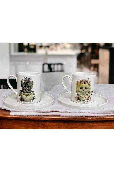 hazztasarım Cat Themed Coffee Fin