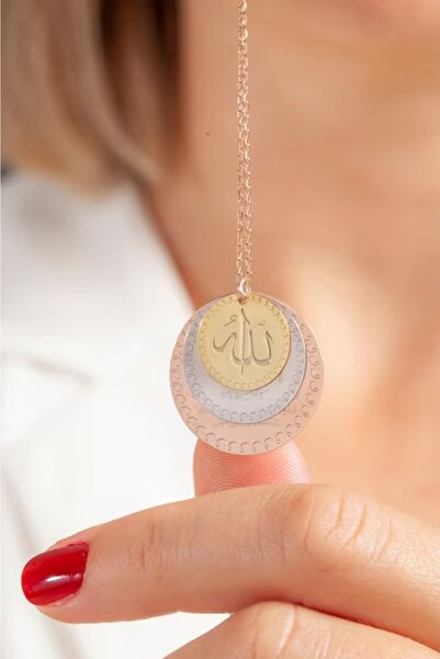 Şimal Silver Kadın 925 Ayar Gümüş Ayetel Kürsi Nazar Duası Ve Allah Yazılı Ha...