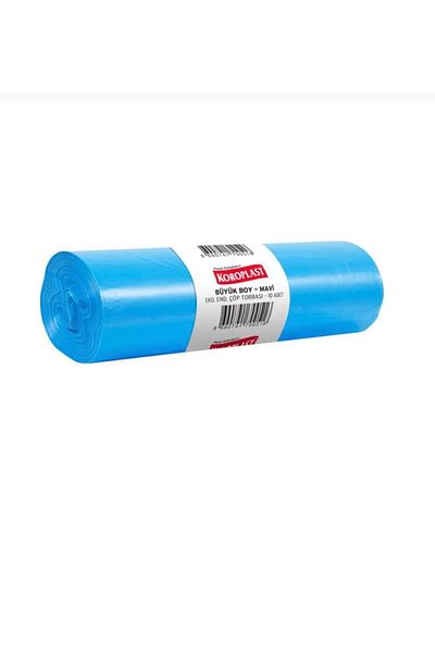 Koroplast BHR TEM-KoroplastEko.industrial Large Size Garbage Bag Blue 80x65cm 10 Pieces