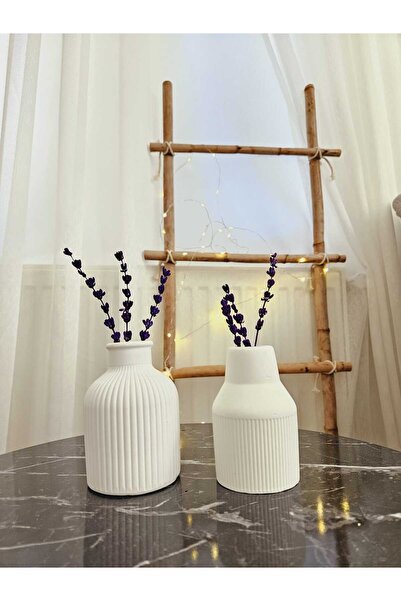 DNZ DEKOR Σετ 2 βάζων με μίνιμαλ σχεδιασμό, 10 εκατοστών