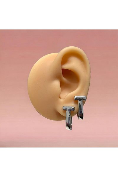 sirius jewelry T Model Steel Earrings