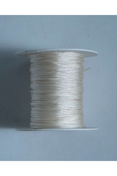 Eskişehir hobi sanat 0,8mm 50METERS ΚΡΕΜΑ Χρώμα Λεπτό Σχοινί Αλεξίπτωτου Μακραμέ Σχοινί Βραχιόλι Κολιέ Σχεδιασμός Κοσμήματος