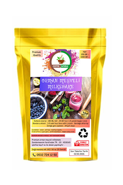 coffee Naturelle Orman Meyveli Milkshake & Smoothie - 1 KG - Premium Quality