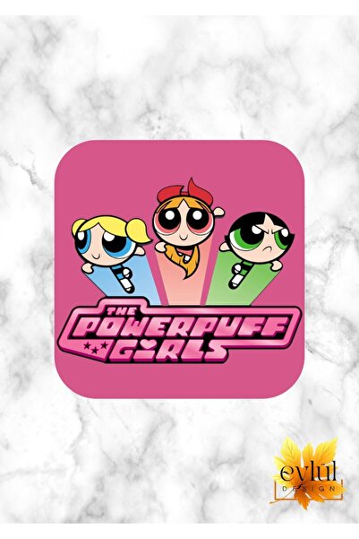 Eylül Design Powerpuff Girls Printed Special Design Printed MDF A Quality Squ...