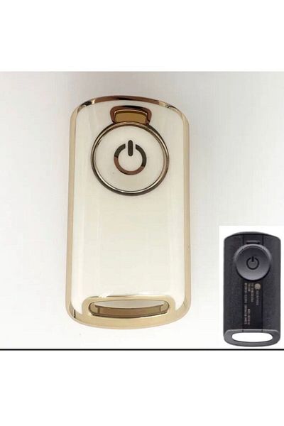 ŞENYILDIZ AKSESUAR Yamaha New Case 2021-22-23 Model Xmax 250 400 Tech Max Tricity Key Case Byeaz-Gold