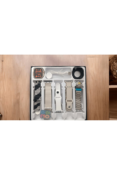 Goldpower ULTRA 10 KORDONLU SİLİKON KILIFLI AKILLI SAAT SETİ