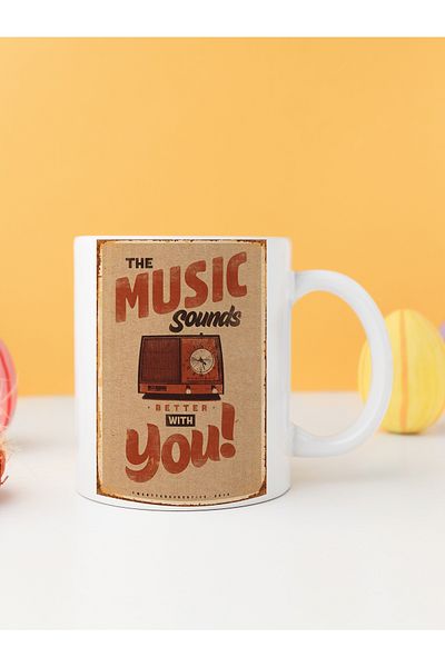 IŞILAY REKLAM THE MUSIC SOUNDS PRINTED MUG