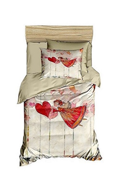Bestclas 3-D Digital Printing Single Duvet Cover Set with Girl and Princess