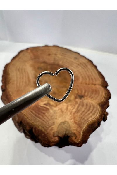 Karınca Piercing Thin Heart Ear Flat Forward Helix Anti Tragus Ring Rook Piercing Earring (Ant Tattoo)