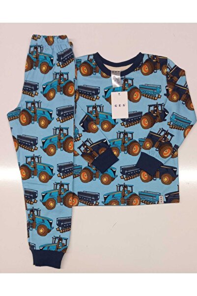 GES MEDİKAL Pijamale pentru băieți cu imprimeu Street Cars