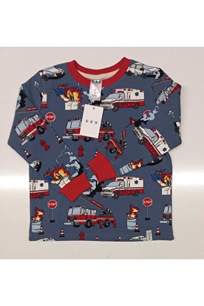 GES MEDİKAL Піжама для хлопчиків з принтом «Трамваї»