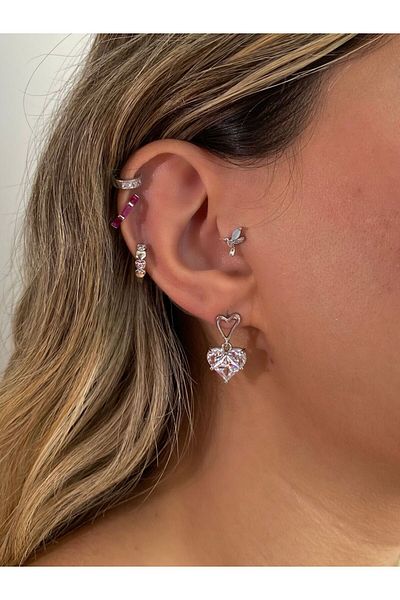 h&b design jewel أقراط قلب مستوردة