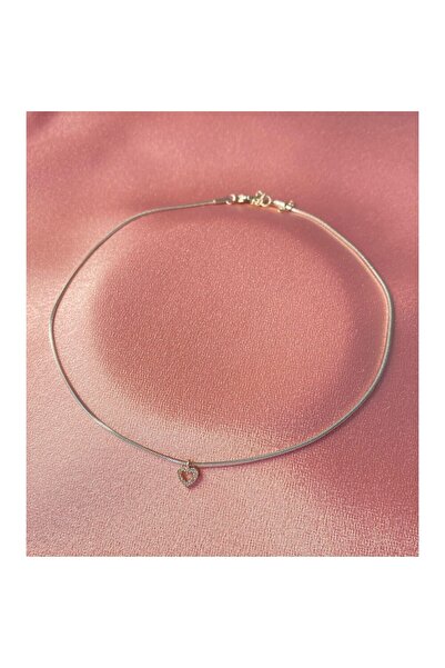 h&b design jewel Çelik Zincirli Mini Kalp Kolye