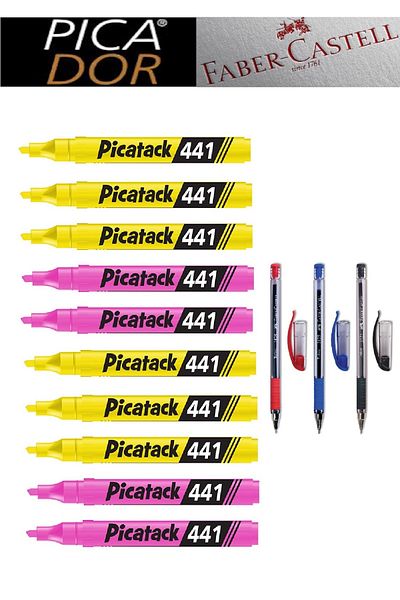 Picador Picatack 441 Highlighter Mixed Office Set 1