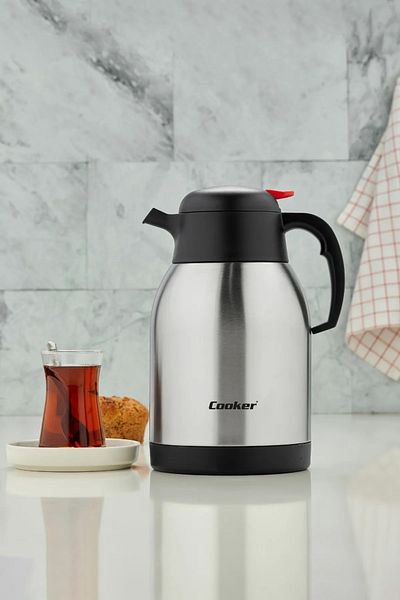 Porsima 2 Liter Stainless Double Layer Steel Thermos - Ckr2005