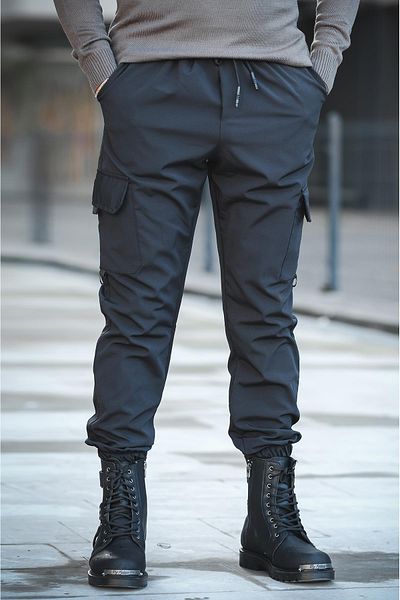 Oksit Bl 777 Slim Fit Court Parachute Cargo Ανδρικό αθλητικό παντελόνι με τσέπες