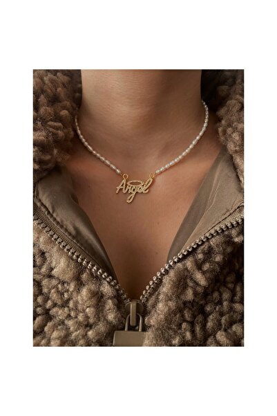 h&b design jewel İncili Angel Kolye