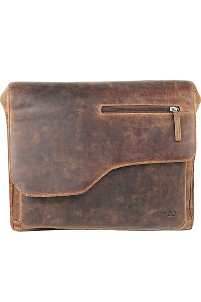 Greenland Nature 40 cm breites Montana Messenger Leder-Laptop-Fach
