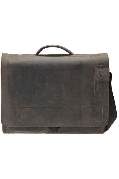 STRELLSON Richmond Messenger BriefBag XL - 41 cm Leder Laptop Fachı